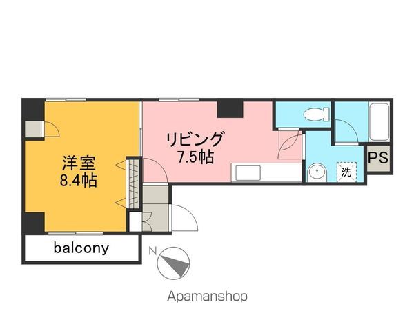 グラディール堺町の間取り写真