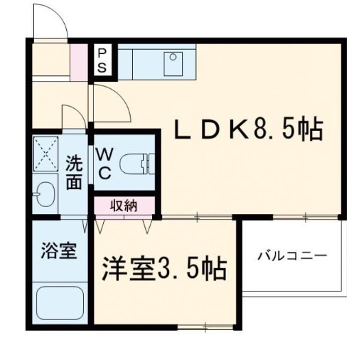 ALEGRIA道明寺IIの間取り写真