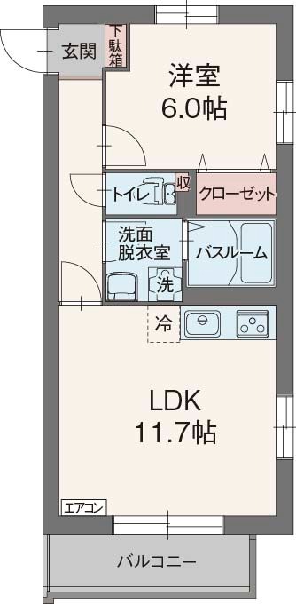 ポポラーレの間取り写真