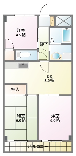 日吉A-1の間取り写真