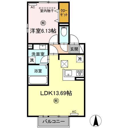 サザンフォレスト A棟の間取り写真