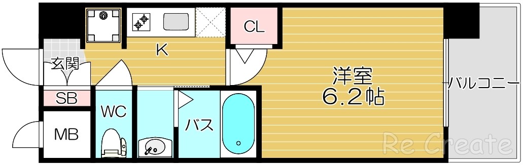 エステムコート難波VIIビヨンドの間取り写真