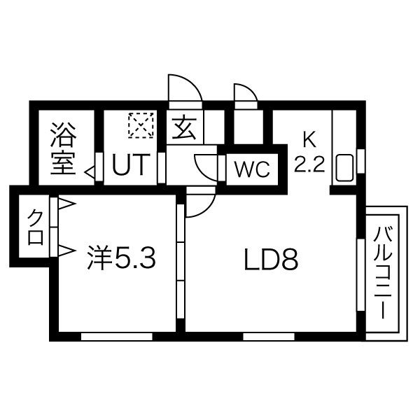 地下鉄南北線 平岸駅 徒歩7分 4階建 築12年の間取り写真