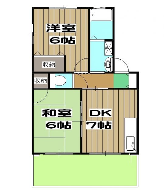 プランドール葉室Aの間取り写真