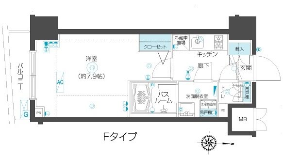 ZOOM市谷本村町の間取り写真