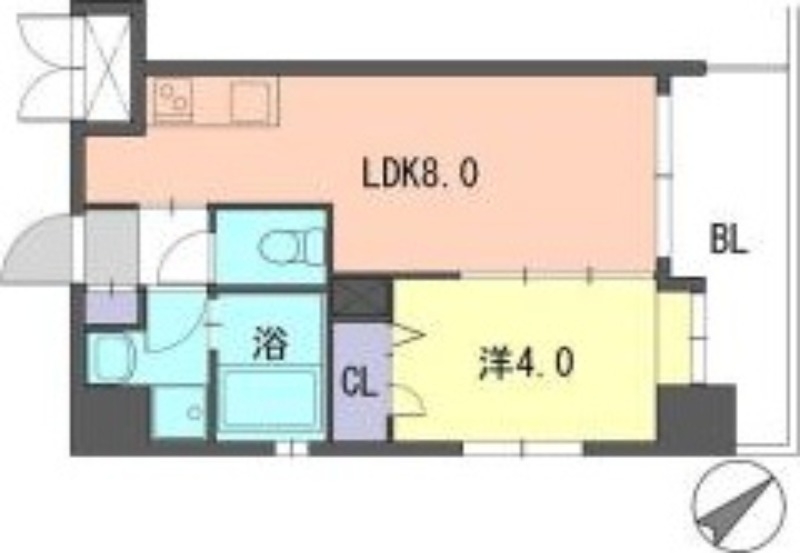 西鉄天神大牟田線 西鉄平尾駅 徒歩4分 10階建 築19年の間取り写真