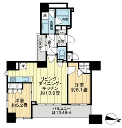 リビオ東京の間取り写真