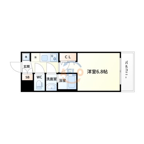 プレサンス神崎川ファインブレスの間取り写真
