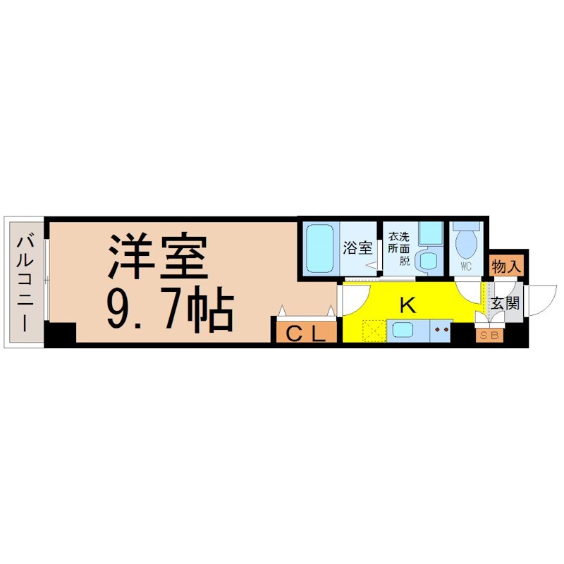ＪＲ中央本線 大曽根駅 徒歩8分 4階建 築20年の間取り写真