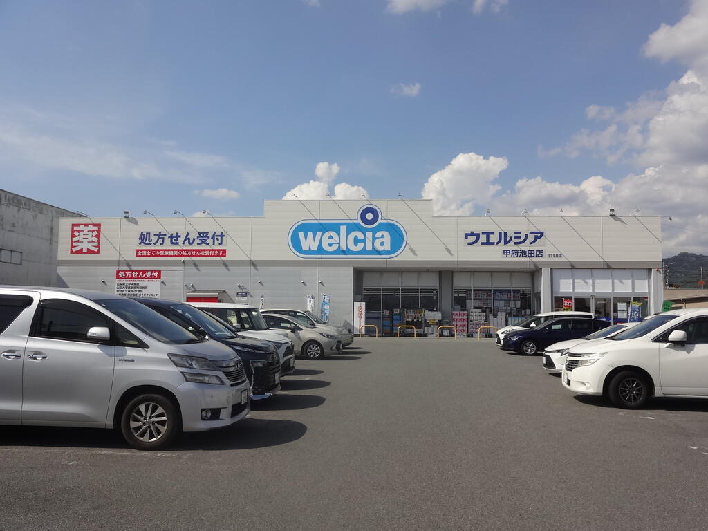 ドラックストア　ウエルシア甲府池田店（ドラッグストア）まで880m