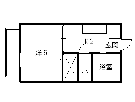 キャッスル２１の間取り