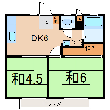 西山ハイツCCの間取り