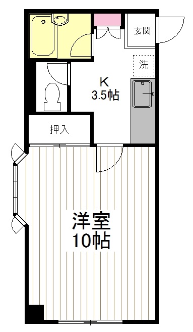 仙台市青葉区旭ケ丘のマンションの間取り