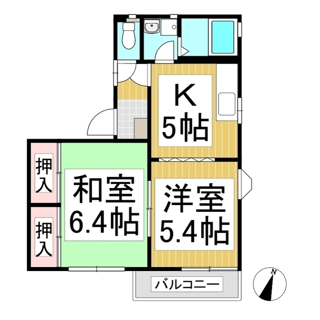 エステート西条　Ａ棟の間取り