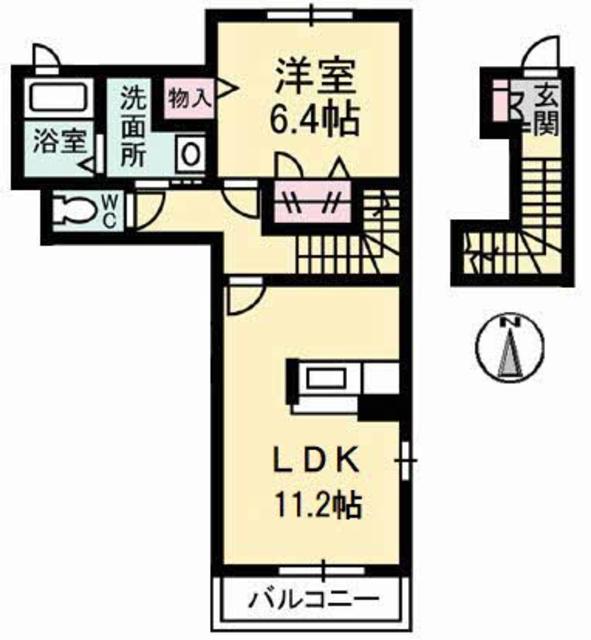 シャーメゾンヴィラ　Ｃの間取り