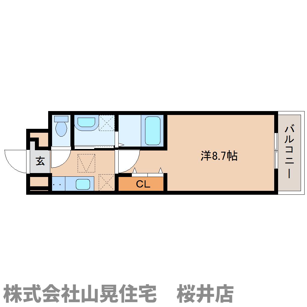 桜井市大字戒重のアパートの間取り