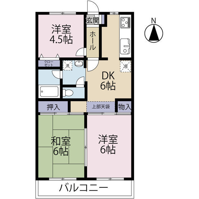 メゾンドパストラル一番館の間取り