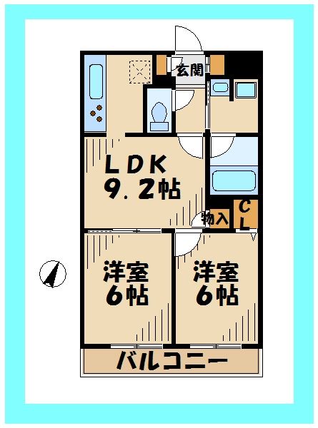 ブランネージュ多摩川の間取り