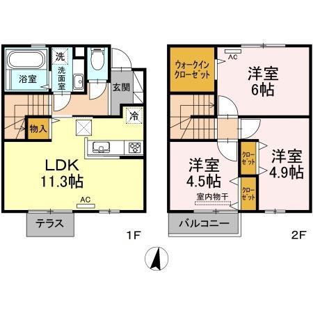 グランチェスタ白楽の間取り