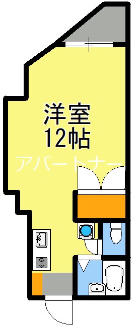 鹿児島市小川町のマンションの間取り