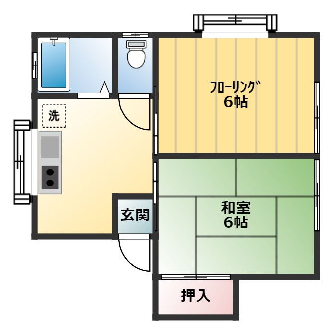 ハイム長瀬IIの間取り