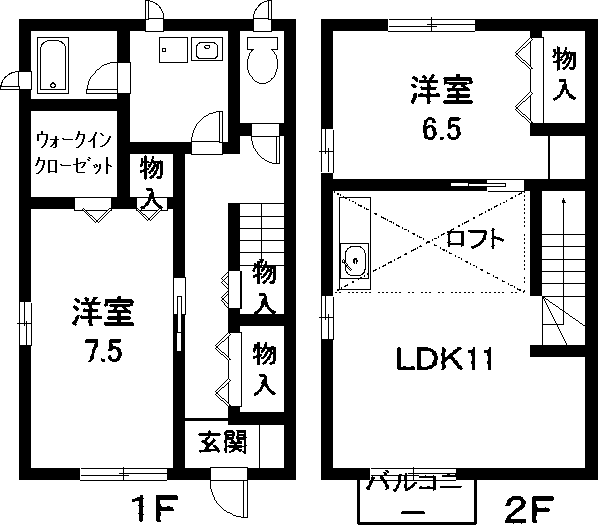 フェリチタ　大西の間取り