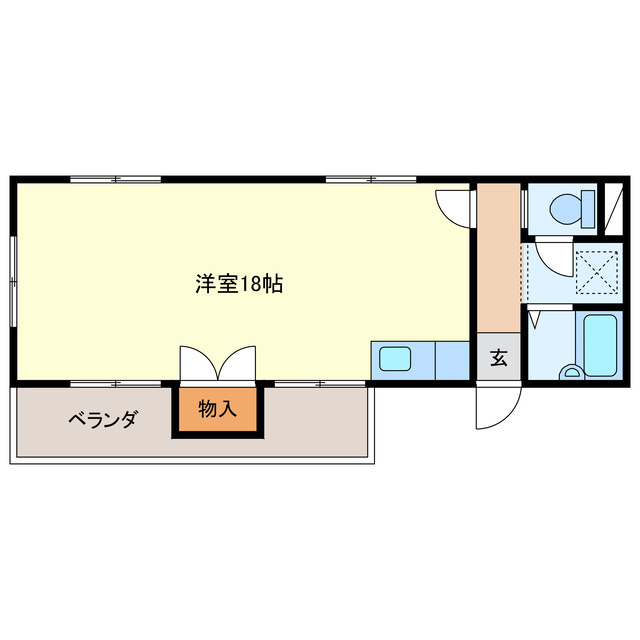 志摩市阿児町甲賀のアパートの間取り