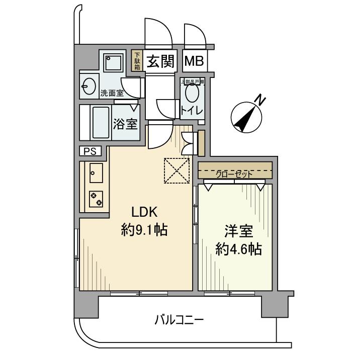 ファーストクラス荏田の間取り