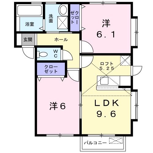 フォー・クラブ・タウンＤの間取り