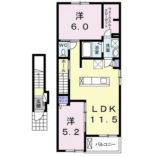 【コンフォートスクエアの間取り】