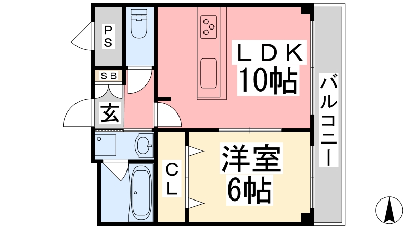 【パークハイツ道後の間取り】