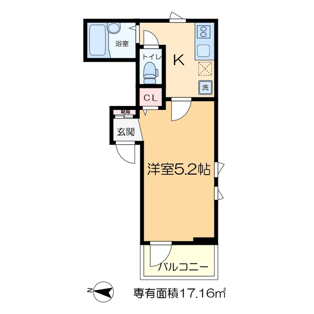 MELDIA北綾瀬VIIの間取り