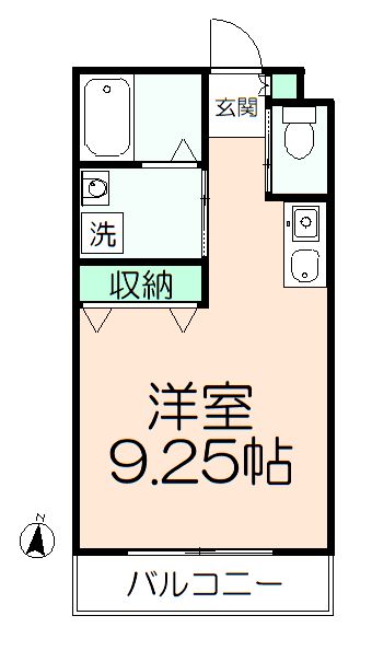 シャムロック高幡の間取り