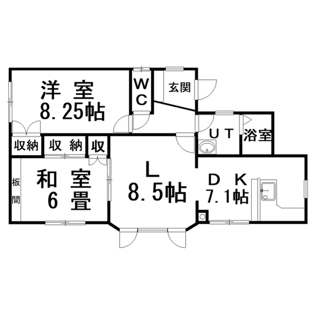 ＨＡＲＵハイツの間取り