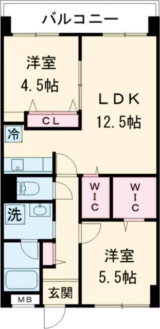 グランメェル435の間取り