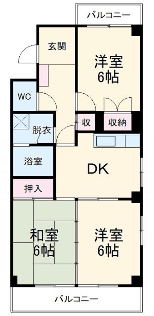 サンライズ・タケソウの間取り