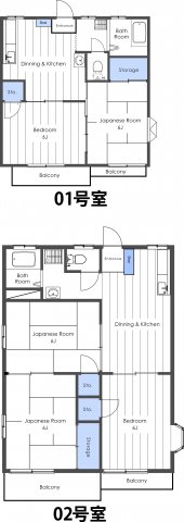 小谷野ハイツの間取り