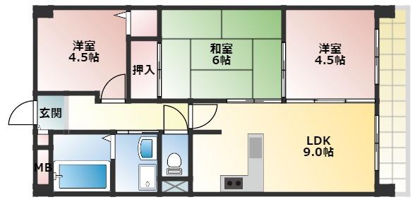 セラヴィの間取り