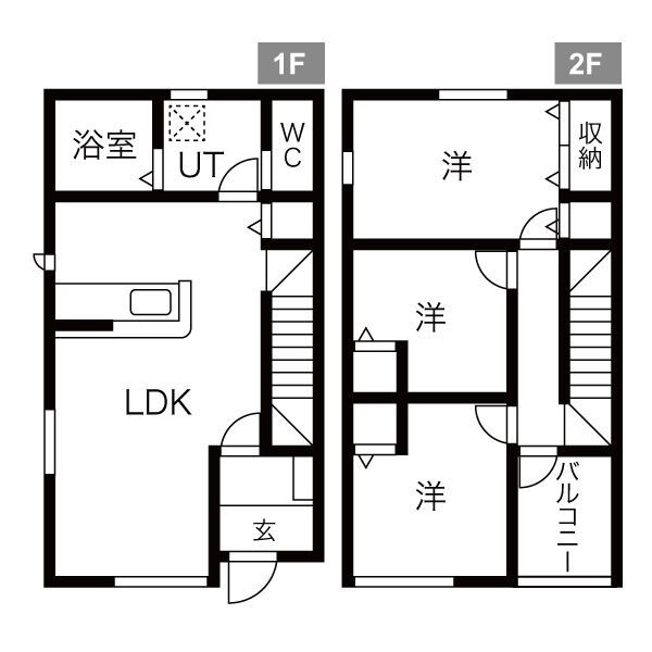 リーブルファイン江吉良1号棟の間取り