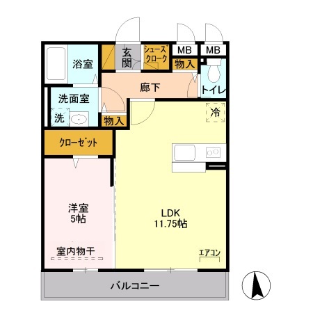 オルテシア　IIの間取り