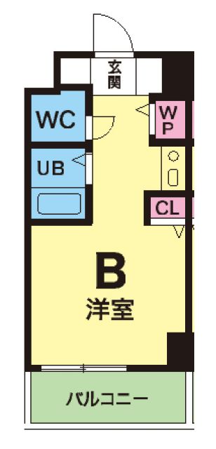 明石市松の内のマンションの間取り