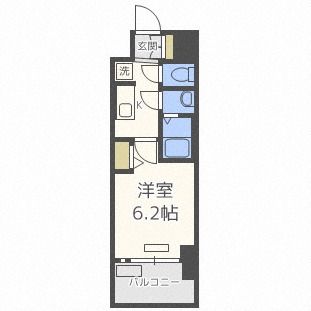 大阪市西区九条のマンションの間取り