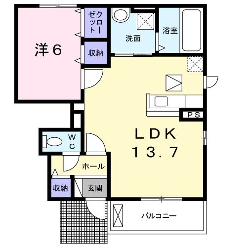 エヴァーグリーン納富分IIの間取り