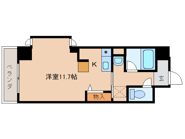 奈良市油阪町のマンションの間取り