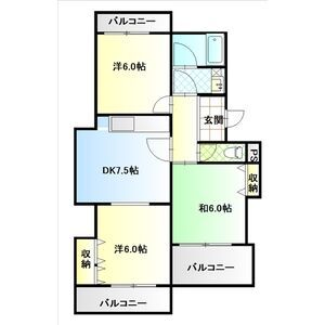 長久手市蟹原のマンションの間取り