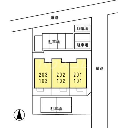 【エミグランド竹島の駐車場】