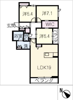 ベレオ井田公園の間取り