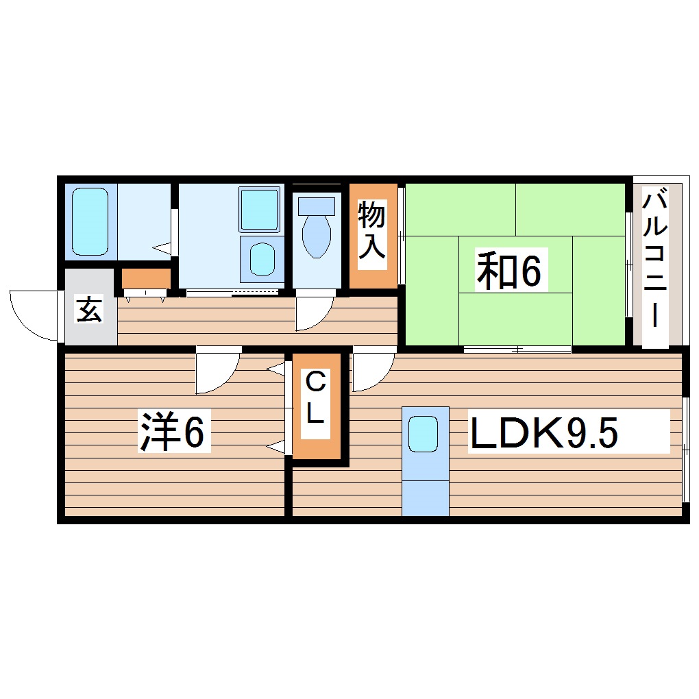 プラティーク桜木の間取り