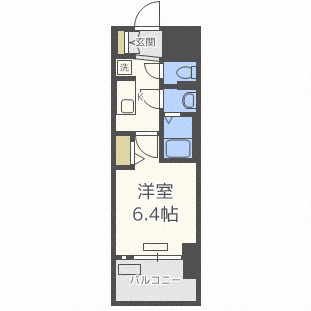 プレサンスＯＳＡＫＡ　ＤＯＭＥＣＩＴＹビーツの間取り