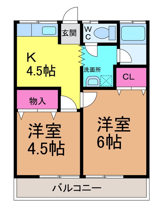 八束マンション・の間取り